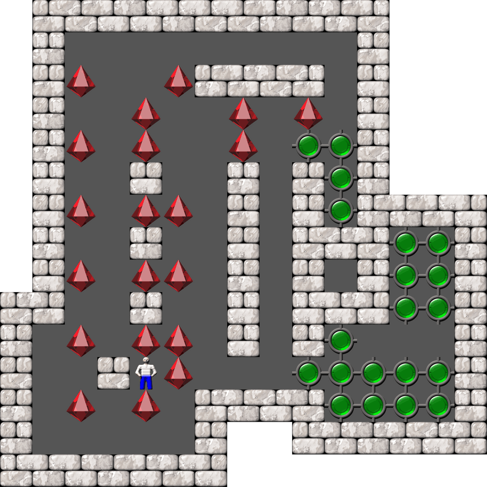 Sokoban Cosmac 4 level 61